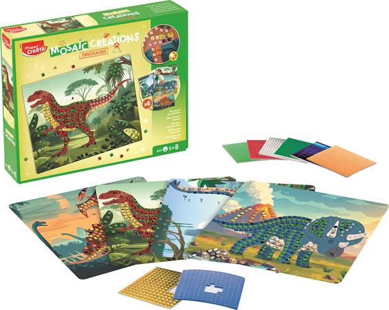 Mozaikos képkészítő, dinoszaurusz, MAPED CREATIV "Mosaic Creations"